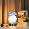 Blue Dreamy Rose Planet Lamp Night Light Elegant 21cm USB Charged 3-Color Touch Dimming Decor