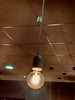 lighted yellow bulb