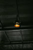 orange and black pendant lamp
