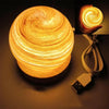 Sunset LED Planet Night Light with Wooden Base USB Rechargeable