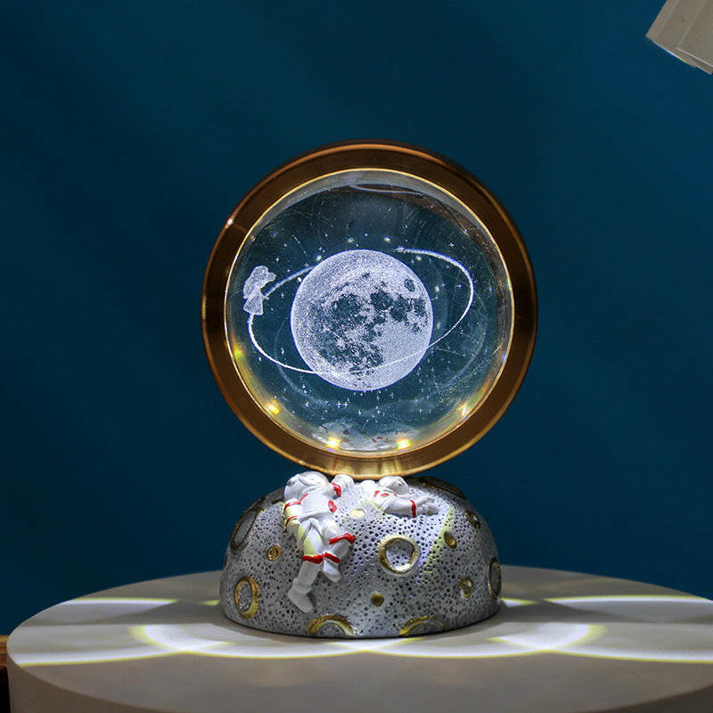 Starry Sky Walking Galaxy Astronaut LED Night Light Decorative Space Lamp with Starry Globe