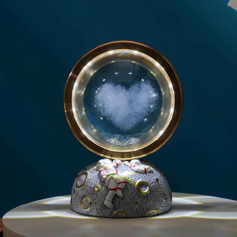 Love Cloud Galaxy Astronaut LED Night Light Decorative Space-Themed Globe Lamp