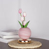 Pink Tulip Night Light with Realistic Bouquet Dreamy Planet LED Mood Lamp for Bedroom Decor