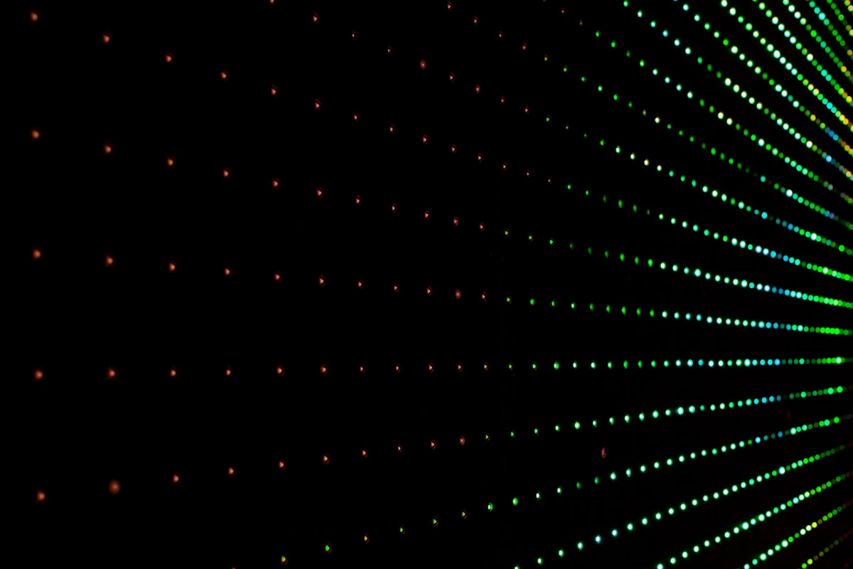 green LED lights