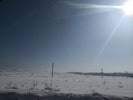 landscape of a snowy field