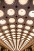 building interior with turned on lights