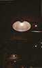 white pendant lamp turned on during nighttime