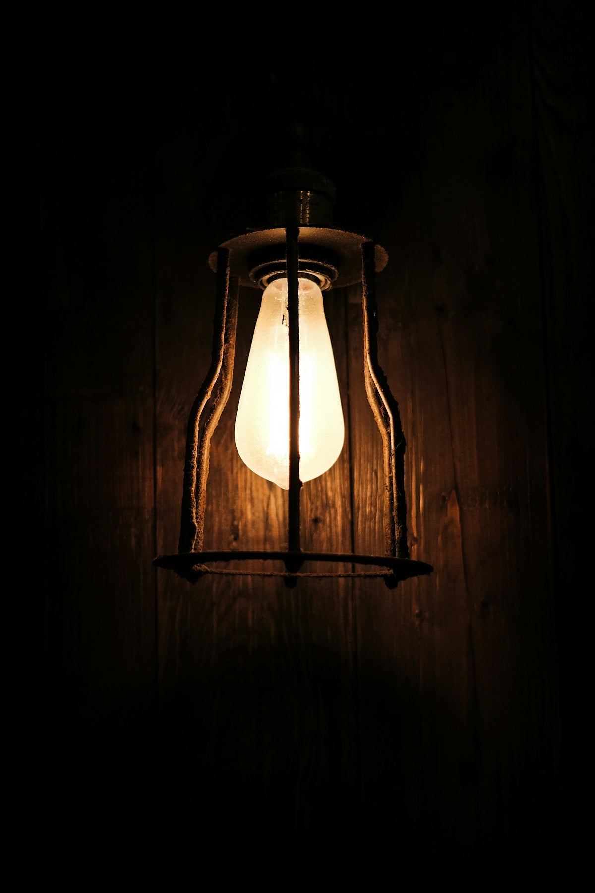 brown and white pendant lamp