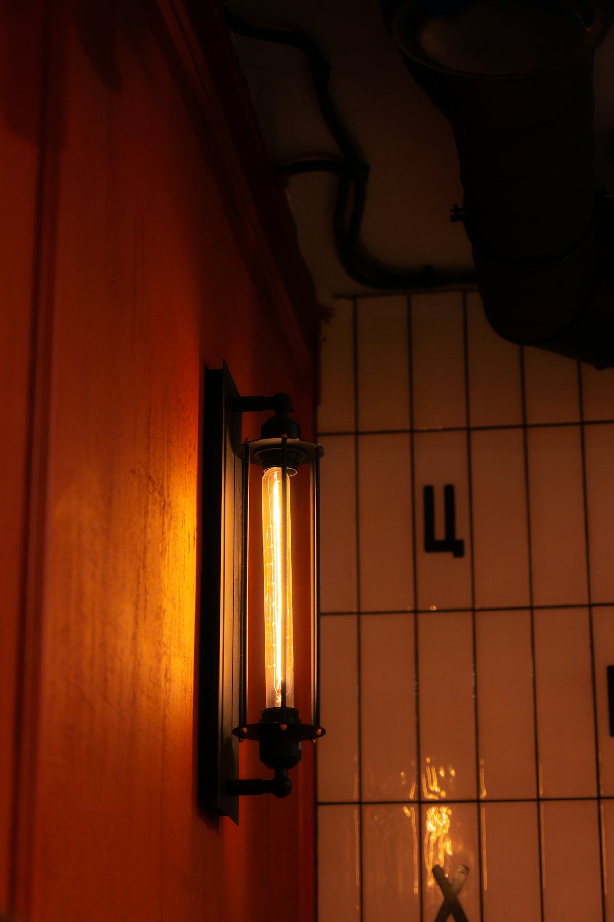 a light that is on the side of a wall