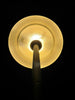 a light bulb with a black background