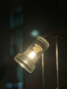 a light bulb on a pole