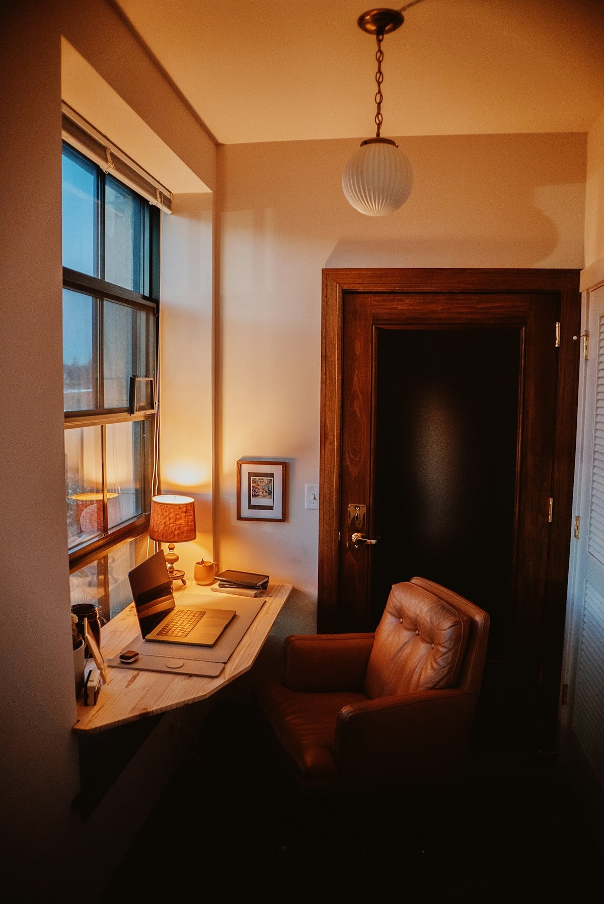 a laptop on a desk