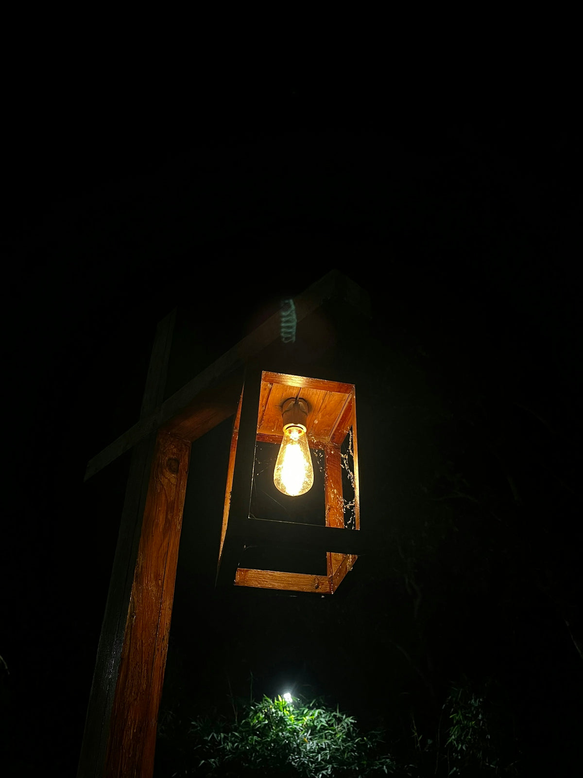 a light that is on in the dark
