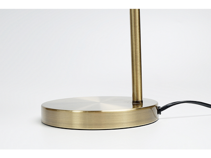 Manor Metal Table Lamp Weathered Brass Antique Copper or Chrome.
