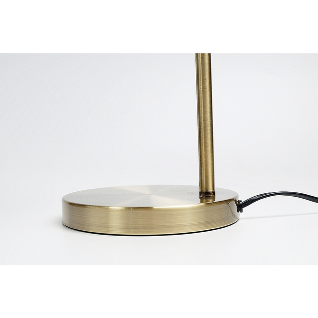 Manor Metal Table Lamp Weathered Brass Antique Copper or Chrome.