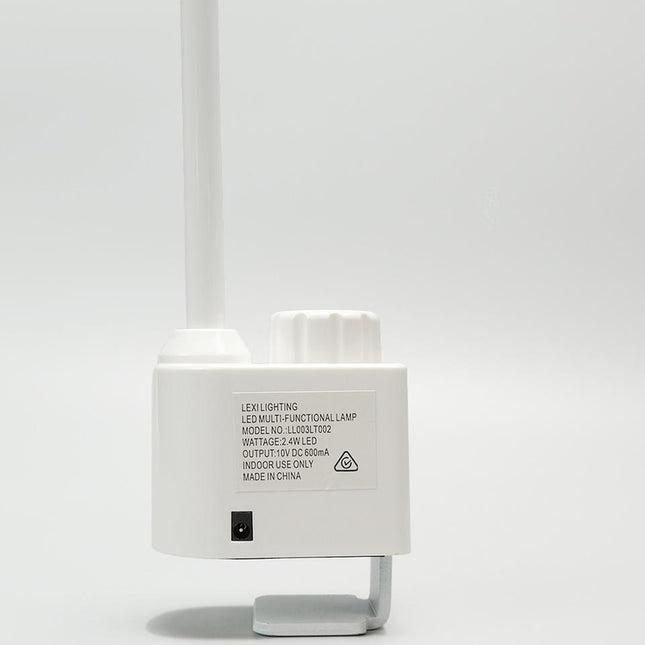 Inbuilt LED Multi-Functional Desk Lamp with Adjustable Gooseneck.