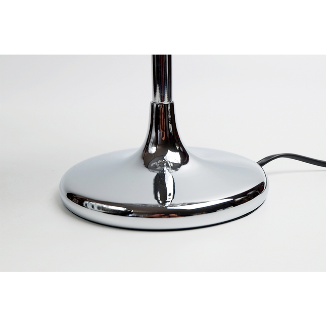 Paris Crystal Table Lamp White Black Elegant Modern Decor.