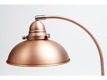 Manor Metal Table Lamp Weathered Brass Antique Copper or Chrome.