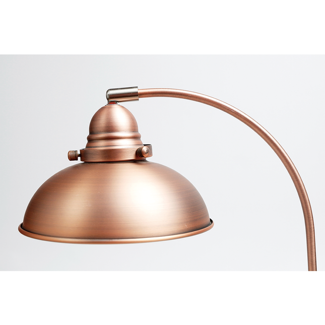 Manor Metal Table Lamp Weathered Brass Antique Copper or Chrome.