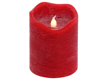 7.5 X 15CM RED FLAMELESS LED CANDLE