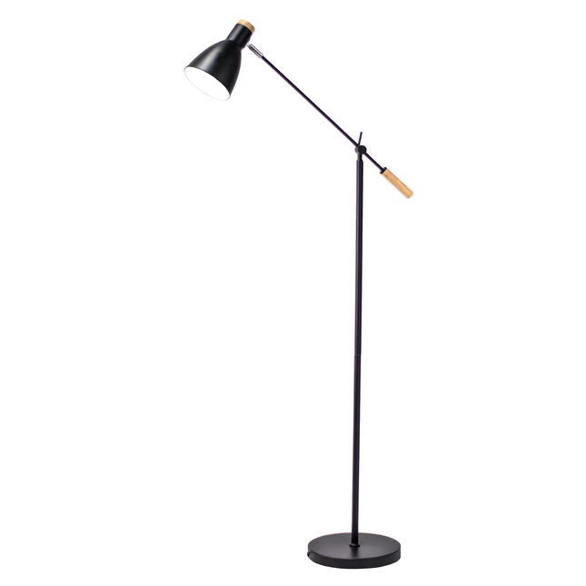 Scandinavian Adjustable Floor Lamp White Black Minimalist Lighting.