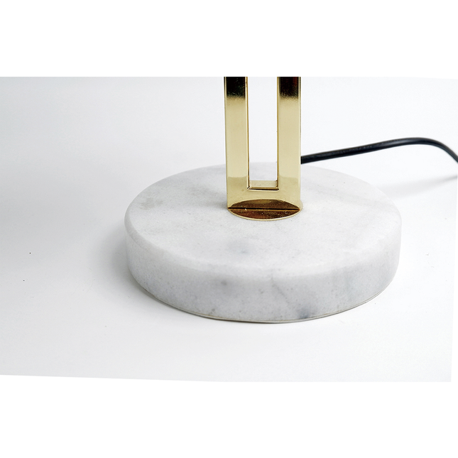 Margleus Table Lamp with Marble Base for Elegant Home Decor.