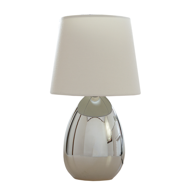 Libby Touch Table Lamp Chrome Copper Modern Bedside Light.