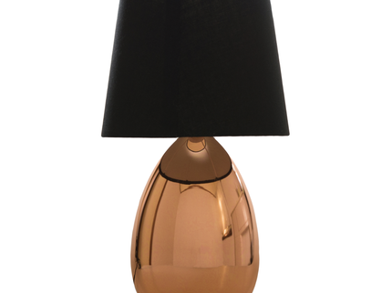 Libby Touch Table Lamp Chrome Copper Modern Bedside Light.