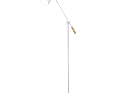 Scandinavian Adjustable Floor Lamp White Black Minimalist Lighting.