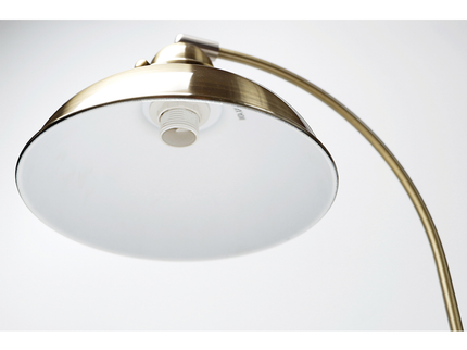 Manor Metal Table Lamp Weathered Brass Antique Copper or Chrome.