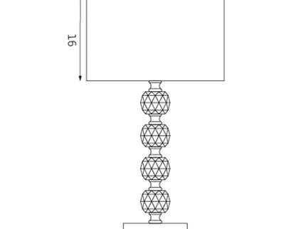 Suzie Acrylic Table Lamp Modern Crystal Decor Lighting.