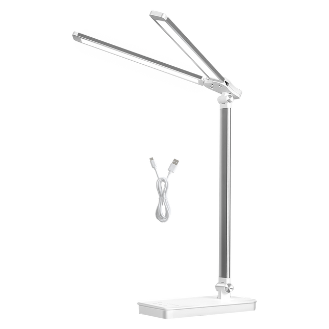 Emitto Double Head Desk Lamp LED Light Eye Caring USB-1910149778541514760
