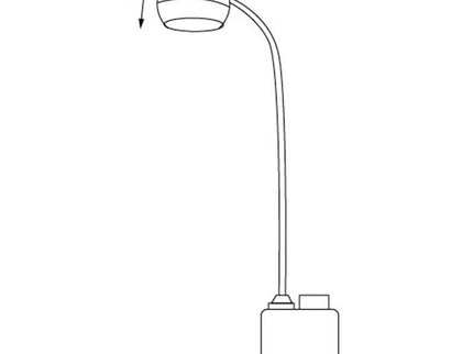 Inbuilt LED Multi-Functional Desk Lamp with Adjustable Gooseneck.