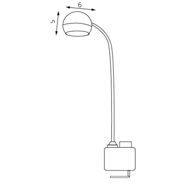 Inbuilt LED Multi-Functional Desk Lamp with Adjustable Gooseneck.