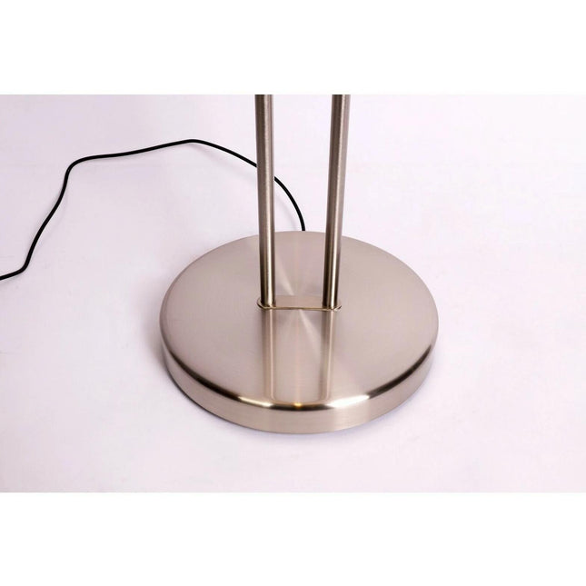 Reed LED Mother & Child Floor Lamp Black Antique Brass Satin Chrome.