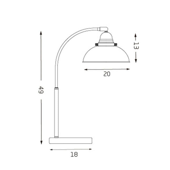 Manor Metal Table Lamp Weathered Brass Antique Copper or Chrome.