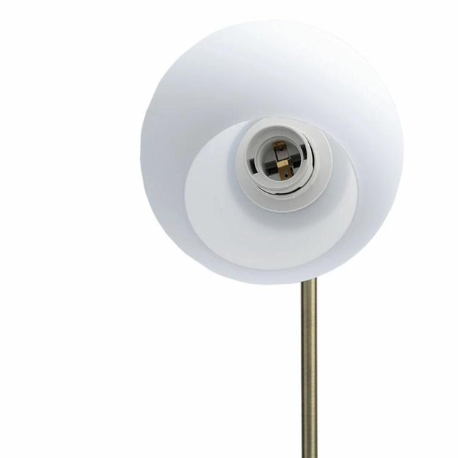Helium Floor Lamp Modern Glass Sphere with Marble Base.