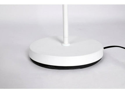 Peggy Adjustable Floor Lamp White Black Modern Reading Light.