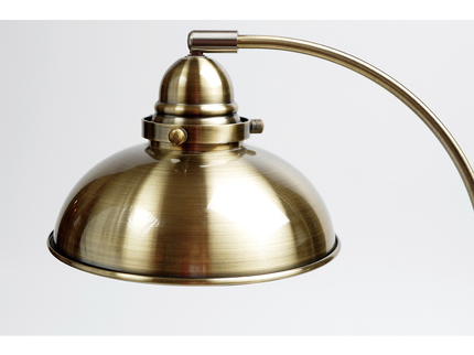 Manor Metal Floor Lamp Weathered Brass Antique Chrome Antique Copper.