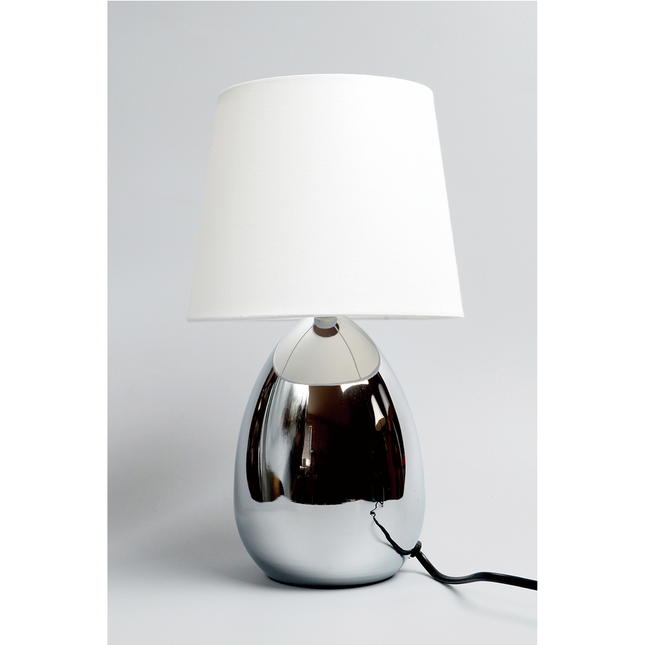 Libby Touch Table Lamp Chrome Copper Modern Bedside Light.