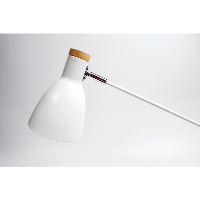 Scandinavian Adjustable Floor Lamp White Black Minimalist Lighting.