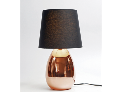 Libby Touch Table Lamp Chrome Copper Modern Bedside Light.