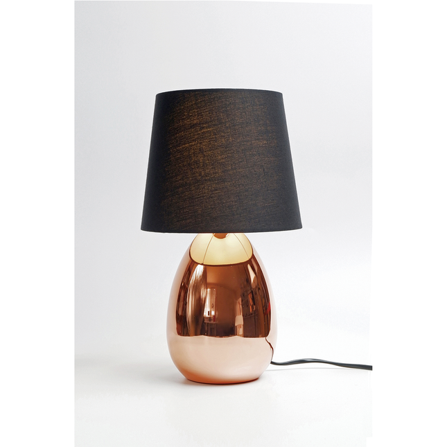 Libby Touch Table Lamp Chrome Copper Modern Bedside Light.
