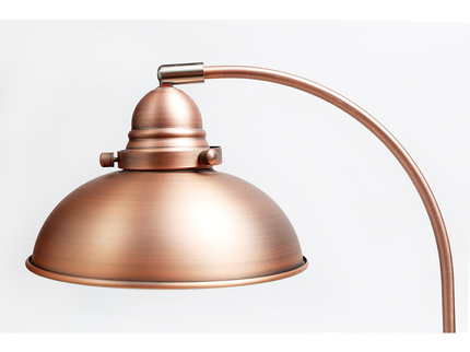 Manor Metal Floor Lamp Weathered Brass Antique Chrome Antique Copper.