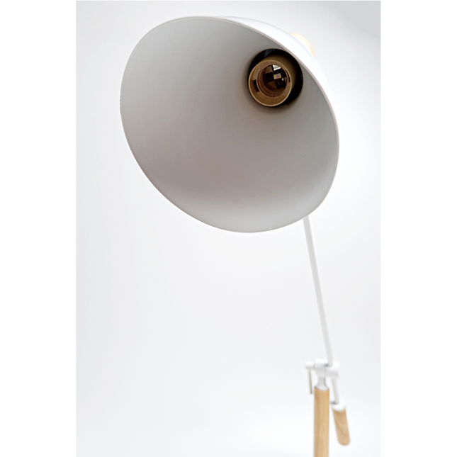 Scandinavian Adjustable Floor Lamp White Black Minimalist Lighting.