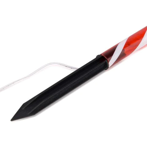 Solar Candy Cane Multicolour LED Light Set of 4