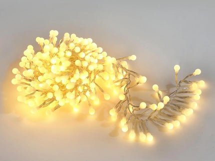 Warm White 300 LED Connectable Cluster String Lights