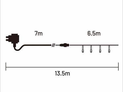 500 COOL WHITE Led Connectable Cluster 6.5m