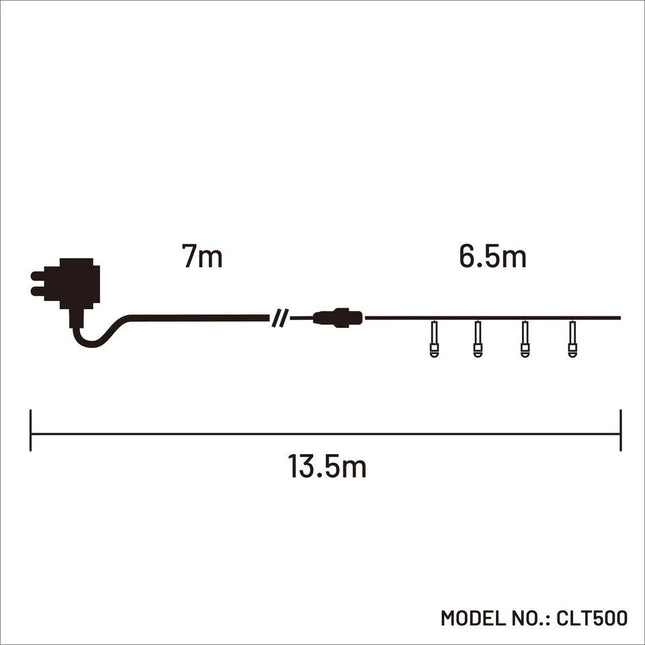 500 WHITE WARM WHITE LED Connectable Cluster Lights