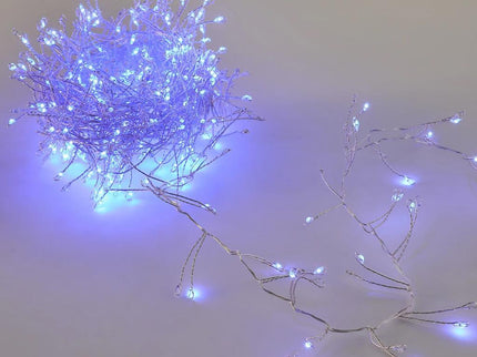 Blue & White 640 Micro LED Cluster Fairy Lights